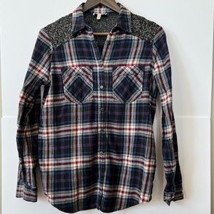 EXPRESS Women Boyfriend Flannel Shirt | M